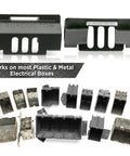 Easy Fix For Loose Outlets And Switches With Electrical Wall Box Repair Clips 10 Pack No Drywall Cut Required No Mess Quick In Wall Mount Solution For Home DIY, various plastic and metal boxes.