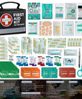 Compact 150 Piece First Aid Kit With Instant Cold Pack And Emergency Blanket For Grab And Go Travel Home Office Car Camping