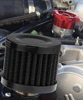 2 Pcs 12Mm Air Filter Kit With Main Jets Breather And Cold Air Intake Turbo Vent Cleaner For 212Cc GX160 GX200 Engines