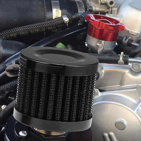 2 Pcs 12Mm Air Filter Kit With Main Jets Breather And Cold Air Intake Turbo Vent Cleaner For 212Cc GX160 GX200 Engines