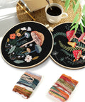 Two Pack Embroidery Kit For Grownups Beginner Friendly With Mushroom Pattern Hoops Tools Colorful Threads Needles And Step By Step Instructions DIY Starter Set showing embroidered mushroom patterns and colorful threads