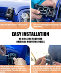 Easy installation of Aluminum Hood Latches Replacement For Jeep Wrangler JK/JKU 2007-2017, JL/JLU 2018+ And Gladiator 2020+ in progress
