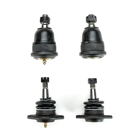 Totally Fresh Front End Suspension Rebuild Kit For 1969 1970 Pontiac Grand Prix with black ball joints and lower control arm bushings.