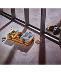 DEWALT 40-piece steel screwdriver bit set in yellow plastic case, front view; two kits visible