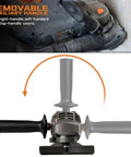 Front view of Concrete Angle Grinder 5 Inch With 11.5 Amp 1400W Motor featuring handles and safety guard, ideal for concrete work.