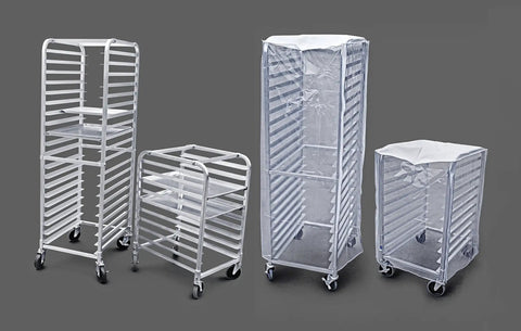 No Sweat Commercial Aluminum Sheet Pan Rack, Heavy Duty 20 Tier Bun Pan Organizer With Glide Ease End Load Slides And Locking Brake Wheels For Fast Paced Kitchen Crews Now