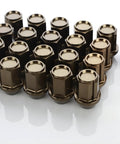 Leggdura Bronze Race-Ready Lug Nuts Set Of 20 12mm By 1.25 Thread Ultra Lightweight Duralumin with socket tool on white background