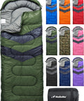 Cozy Plush Comfort Camping Sleeping Bag For Adults And Kids 32F To 65F Lightweight Compact Backpacking Gear Waterproof
