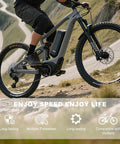 Cyclist riding with Beefy 8 Speed Bike Cassette 11 to 28 Tooth Range for mountain, folding, and commuter bikes