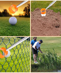 Telescopic Golf Ball Retriever 12Ft Aluminum Alloy Water Ready Ball Grabber With Two Sided Head for Easy Pickups, Heavy Duty Golf Tool