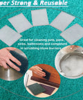 Premium Scuff Pads 10 Pack 6X9 Inch 2000 Grit Heavy Duty Scrubbing Pads for Auto Body Prep and Woodworking shown in various angles.