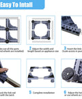Step-by-step installation guide for Heavy Duty Mini Fridge Stand With Mobile Rollers Supports Up To Six Hundred Lbs.