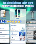 Comparison chart highlighting Game-Changing Hydrogen Water Bottle With Up To 5000 PPB Concentration vs standard bottle