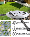 6 Inch Steel Wire Brush Cutter Trimmer Head For Electric Cordless String Trimmers with illustrated uses for lawn care.