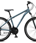 Hybrid Adventure Bike For Adults, 21 Speed 700c Aluminum Frame With Suspension Fork and Alloy Linear Pull Brakes