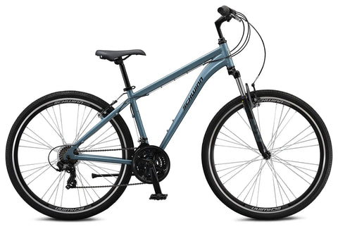 Hybrid Adventure Bike For Adults, 21 Speed 700c Aluminum Frame With Suspension Fork and Alloy Linear Pull Brakes