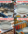 140 Mesh Stainless Steel Lab Sieve 8 Inch Sifter For Powder Pellet Flour Liquid Filtration in lab, industry, and home use