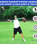 Pro Grade Baseball Resistance Bands Set With Interchangeable Grips For Arm Strength And Pitching Training Game Ready on field
