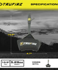 Patriot Archery Compound Bow Release With Adjustable Black Wrist Strap, Left Or Right Hand Fit, Dimensions 10.5x4.7 inches