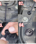 Installation of 100 Piece Cable Tie Buckles Nylon Wire Ties Bumper Retainer Clips Car Plastic Rivets Fasteners for Auto Repair