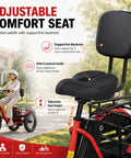 All Terrain Fat Tire Electric Tricycle For Adults With 750W Motor And Removable 48V 15.6Ah Battery, 40 To 60 Mile Range For City Cruisin And Errands, 20 Inch By 4 Inch Fat Tires, 3 Wheel E Trike, 330 Lb Payload, Heavy Duty High Carbon Steel Frame, Front adjustable comfort seat with padded backrest