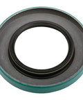 Close-up of grease seal for bearings that keep lubricant in and contaminants out, built for extreme temps and rough conditions.