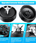 Ninja Blender Replacement Parts Kit with upgraded seven fin extractor blade visible, designed for durability and compatibility.