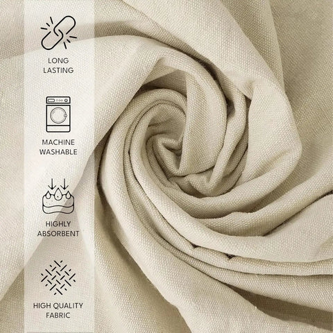 Close-up of Thick Canvas Drop Cloth For Painting Pack Of Four Pro Grade 4x12 Feet Heavy Duty Canvas Tarp with double stitched edges