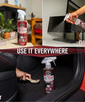 All In One Interior Cleaner And Protectant With Black Cherry Scent, 16 Oz, Safe On Leather, Vinyl, Plastic, Rubber And Glass, Cleans, Protects, And Refreshes Dash, Doors, And Panels For A Factory Clean Look And Fresh Car Vibe, used in home, office, and car