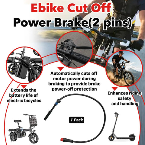 Magnetic Brake Sensor For Electric Bicycle Universal 2 Pin Cutoff Switch To Instantly Cut Power When You Brake For A Smooth Safer Stop Protects Battery Range And Makes Installing A Breeze For Most E Bikes