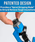 Handy Round Cable Strip And Ring Tool For 4.5 To 29 Mm Cables with spiral stripping mode for tough insulation removal.