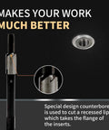M14x1.25 Spark Plug Thread Repair Kit With 9.4mm And 15mm Inserts, 20 Pieces, tool close-up showing insert and details