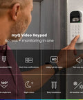 Smart Garage Door Keypad With Wide Angle Camera And Custom PIN Codes For Smartphone Control Real Time Alerts And Motion Detection