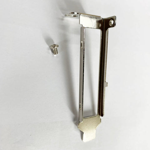 Straight Up Low Profile Short Bracket For Intel E1G44ET I340 T4 I350 T4 NC365T Dell H092P K828C Quad Port Ethernet Cards silver bracket with screw.