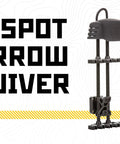 5 Spot Archery Arrow Quiver For Bow Black With Quick Detach Mount Adjustable Dual Arrow Grippers Quiet Soft Touch Hood