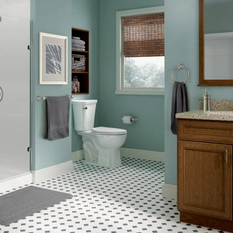 Bathroom with Pivoting Toilet Paper Holder Brilliance Stainless Steel Wall Mounted No Fuss Easy Roll Change