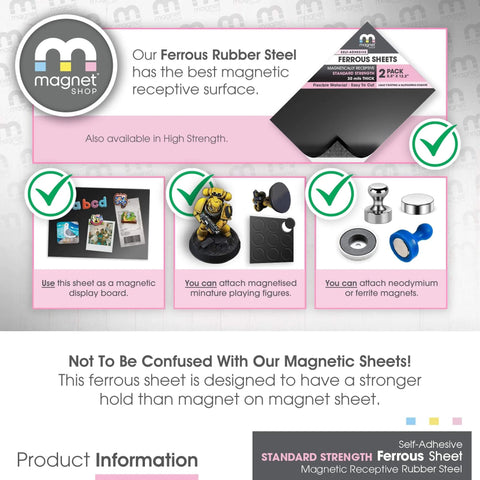 Magnet Receptive Sheets With Adhesive Backing For Crafting And Magnetic Miniatures Storage, showing usage examples.