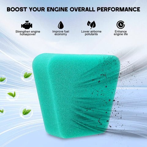 Green air filter from Air Filter Fuel Line Primer Bulb Spark Plug Tune Up Kit For 42cc Poulan Craftsman Chainsaws
