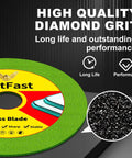 Heavy Duty 4.5 Inch Diamond Glass Cutting Blades For Angle Grinder 7/8 Arbor 3 Pack with high quality diamond grit pattern.