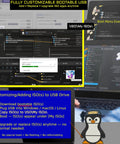 Screenshot showing the process of customizing a bootable USB repair kit for Windows PCs with antivirus data recovery and password reset.