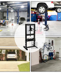 6-Ton Hydraulic Shop Press With Adjustable Working Table And H-Frame, Benchtop Garage Press For Auto Body Repair, Black
