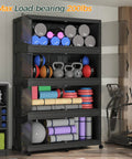 Beefy 1600 Qt Extra Large Stackable Storage Bins With Lid 400 Gal Plastic Closet Organizers And Drawer System 5 Pack Black
