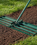 Heavy Duty Lawn Leveling Rake With 30 By 10 Inch Ground Plate And 72 Inch Adjustable Handle Leveler Tool for even ground prep