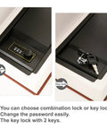 Discreet Hideaway Book Safe That Looks Like A Real Cookbook with combination lock and key lock options shown in close-up detail.