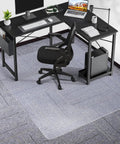 Chair Mat For Carpet 46 By 60 Inches Heavy Duty Vinyl Floor Protector With Grips under office chair and desk setup