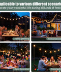 Outdoor String Light Poles 4 Pack 10.5 Foot Tall Metal Poles For Patio Backyard Weddings And Parties Spiral Anchor Design illuminating gatherings.