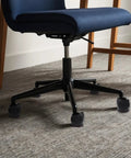 Smooth Rolling Tpe Caster Cups For Office Chairs Straight Up Floor Protectors That Block Hardwood And Carpet From Deep Scrapes Quiet Slide Wheel Stops Five Pack Durable Rubber Foot Caps on black chair wheels.