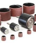 Versatile Sanding Drum Kit For Drill Presses And Power Drills With Four Drums And Sixteen Sanding Papers Includes 80 And 120 Grit Sleeves