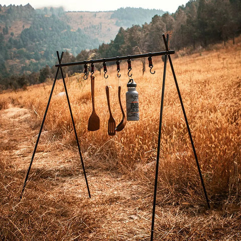 10 Pack Outdoor Camping Hook Hanger Set Portable Compact Size Clothes Storage Holder Lightweight Sturdy Hooks for Hiking Gear Organization and Drying Perfect for Bags Lamps Tents On The Go