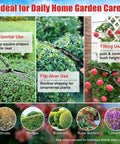 Self Sharpening High Carbon Steel Hedge Trimmers With 2x Leverage Long Handles For Effortless Pruning demonstrated in garden use